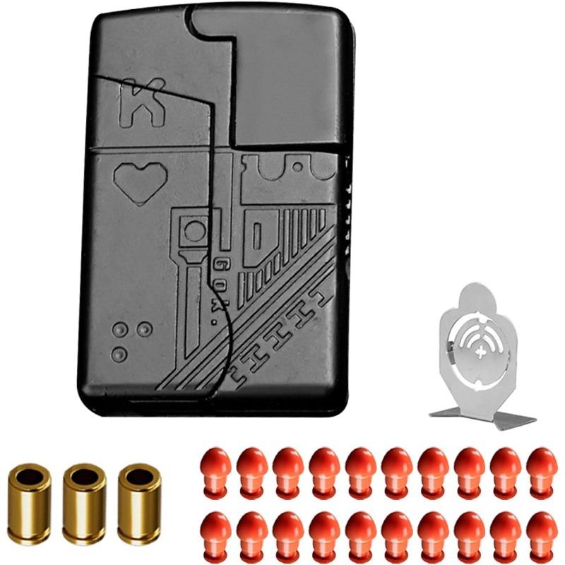 EDC Finger Fidget Toy Ring – Alloy Stress Relief Launcher for Adults with Simulated Pop-Out Action and Soft Capsules