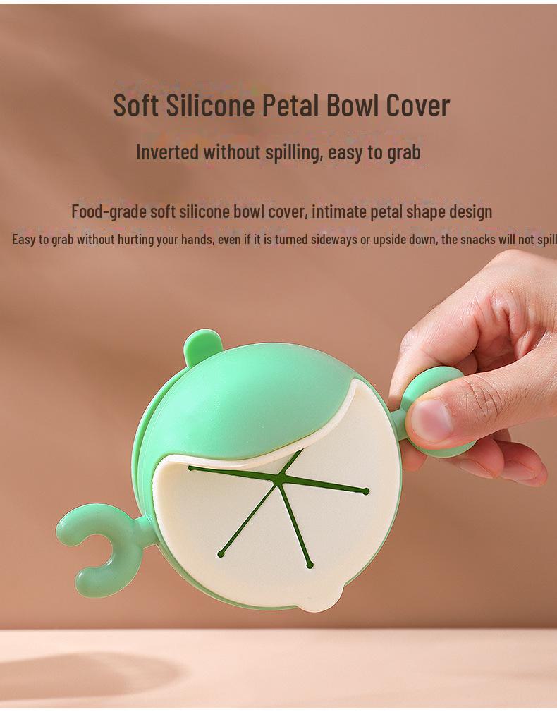 "Portable Baby Elephant Silicone Snack Bowl - Anti-Spill, Food Storage, Fruit Cup"