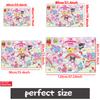 Kawaii Cute Cartoon Characters Doormat,2DPrint Non-slip Floor Mat, Entrance Rug for Bathroom Living Room Kitchen Home Decor Gift