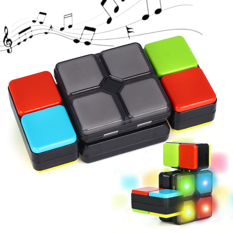 Led Music Magic Cube Puzzle Flip Slide Multiplayer Electronic Game Kid Gift Toys