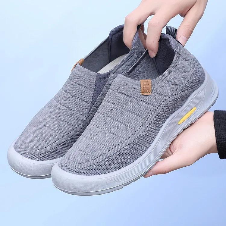 Men Shoes Spring New Comfortable Soft Sole Sewing Casual Shoe Breathable Non Slip Sneakers Lightweight Large Size Men Shoes