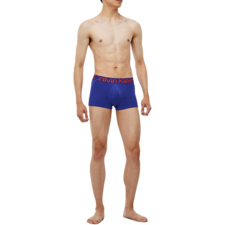 Calvin Klein Waistband Letter Jacquard Anti-Chafing Boxer Briefs Men Underwear Gem-Blue NB3656-FPT