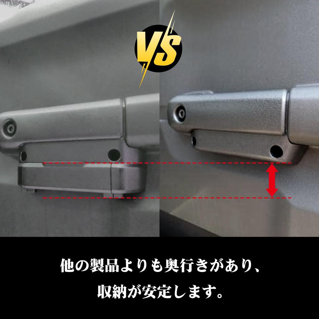 Sporacingrts Door Handle and Door Pocket Base for Sierra Vehicle Parts and Accessories Set of 2 ABS Black Jimny/Jimny (Exair) JB64/JB74