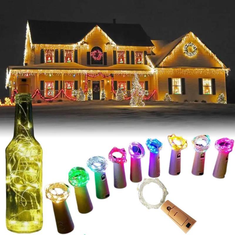 Bottle Lights Led Corks 20 Leds 2 M Lights Diy Party Decoration Solar Energy