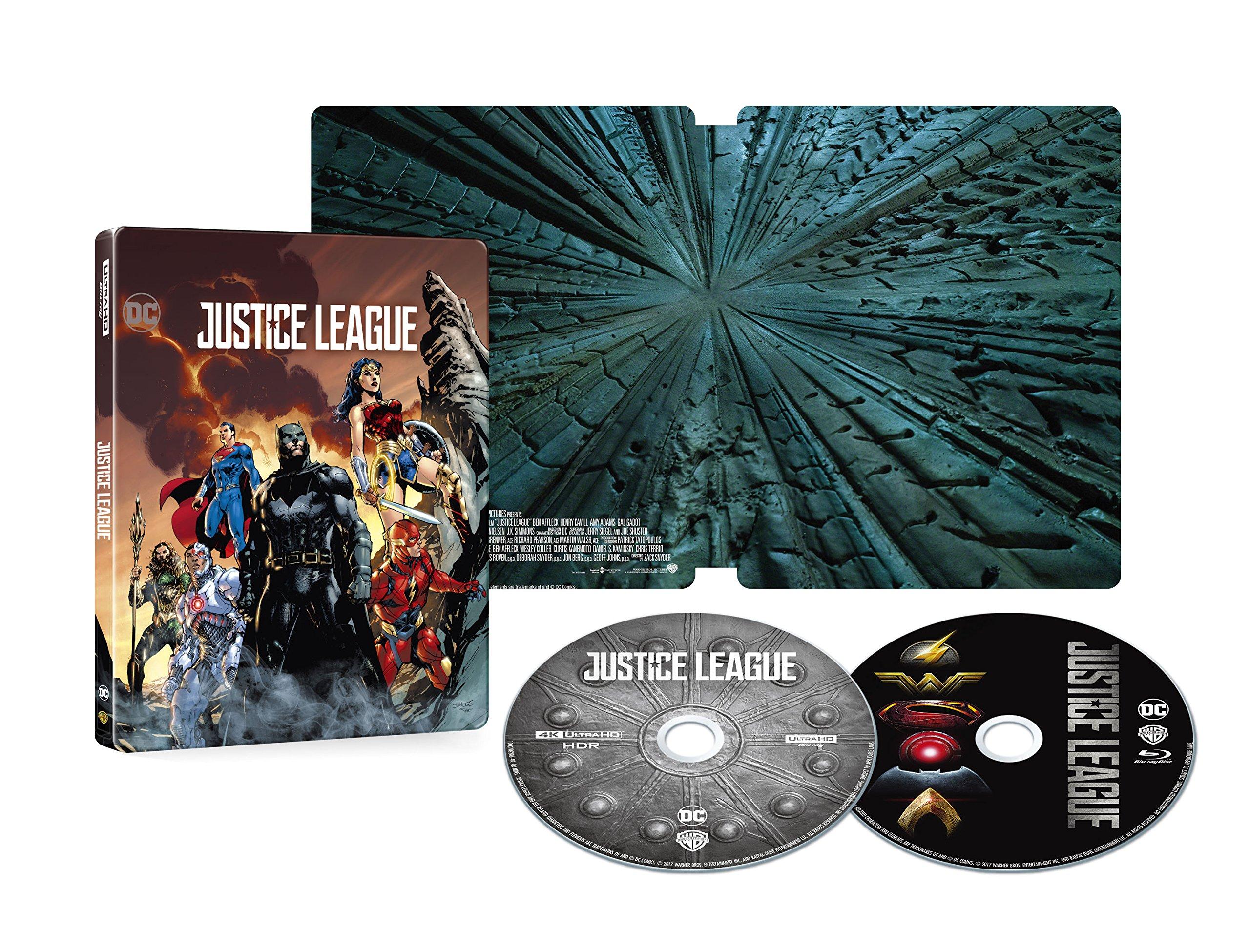 

Лига Справедливости Стилбук 4K Ultra HD Набор и Blu-ray (Ограниченное издание/Набор из 2 дисков) [Блю рей]