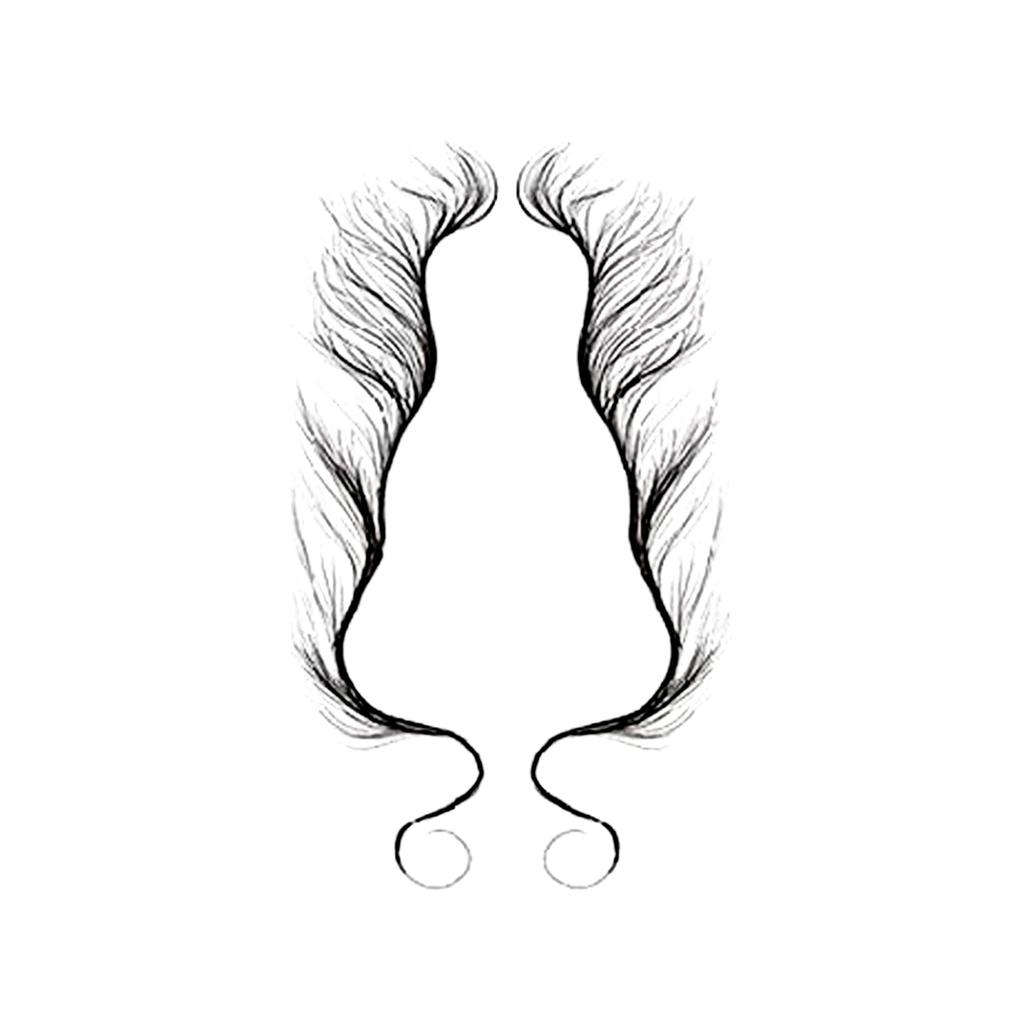 Tickers European And American Forehead Hair Waterproof  Stickers