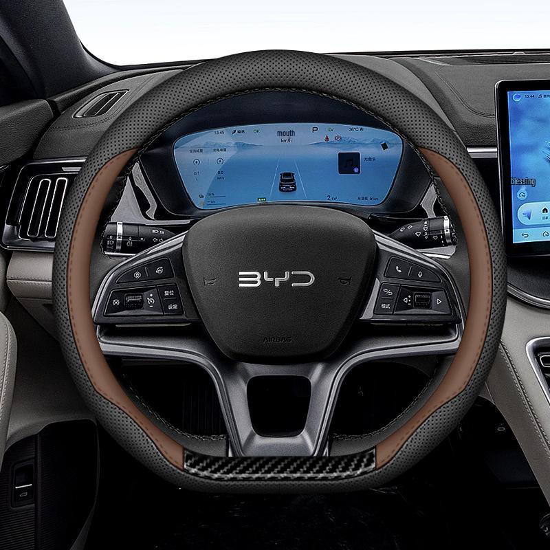 Ultra-thin, Non-slip, Sweat-resistant Steering Wheel Cover for BYD Song PLUS/PRO, Frigate 07 - Original Color.