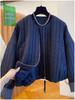 2025 Spring/Autumn Korean Chic Plus Size Quilted Loose Cotton Jacket for Women