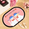 Cute Cartoon Kitten Puppy Bathroom Floor Mat Diatom Mud Floor Mat Absorbent Soft Mat Toilet Toilet Foot Carpet