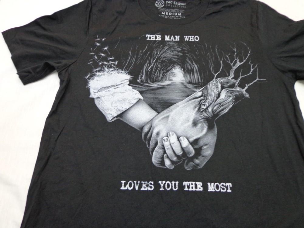 Zac Brown Band collective Man Who loves You Most Black Concert T-shirt MEDIUM XL