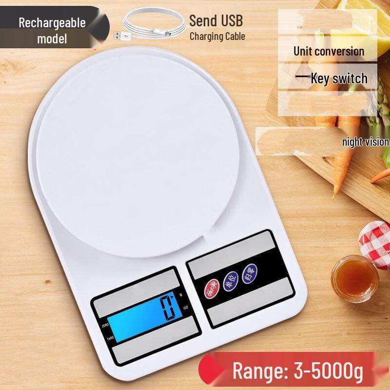 

ZISIZ Rechargeable Electronic Kitchen Scale