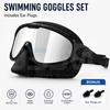 JSJM Upgraded Adult Swimming Goggles HD Anti-Fog Waterproof Swim Glasses Wide View UV Protection Adjustable Strap for Men Women2