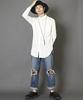 Unrelaxing Distressed Weit Denim Größe UR-403, S, Blau, UR-403_BL01S001