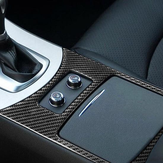 Carbon Fiber Car Gear Shift Storage Box Cover Trim Fit For Infiniti G37 08-13