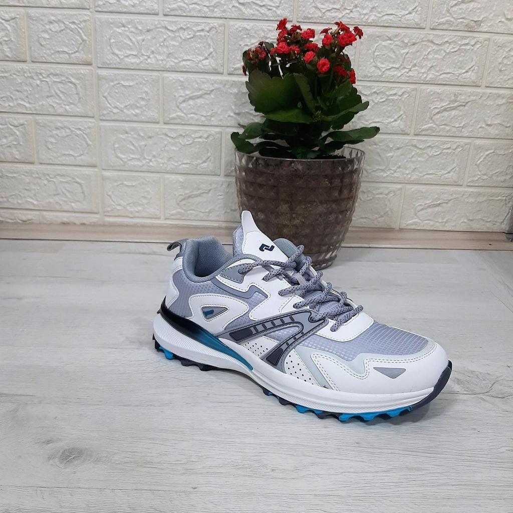 Jump 29725 White Gray Anatomical Insole Men's Sports Shoes