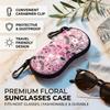 Portable Glasses Container High-Quality Sunglasses Case Floral Eyeglass Pouch Lightweight Waterproof Glasses Organizer