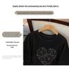 Plus Size Women's Loose Round Neck Mid-Length Short Sleeve T-shirt, Bust 150/160 cm, 200-350 jin Capacity