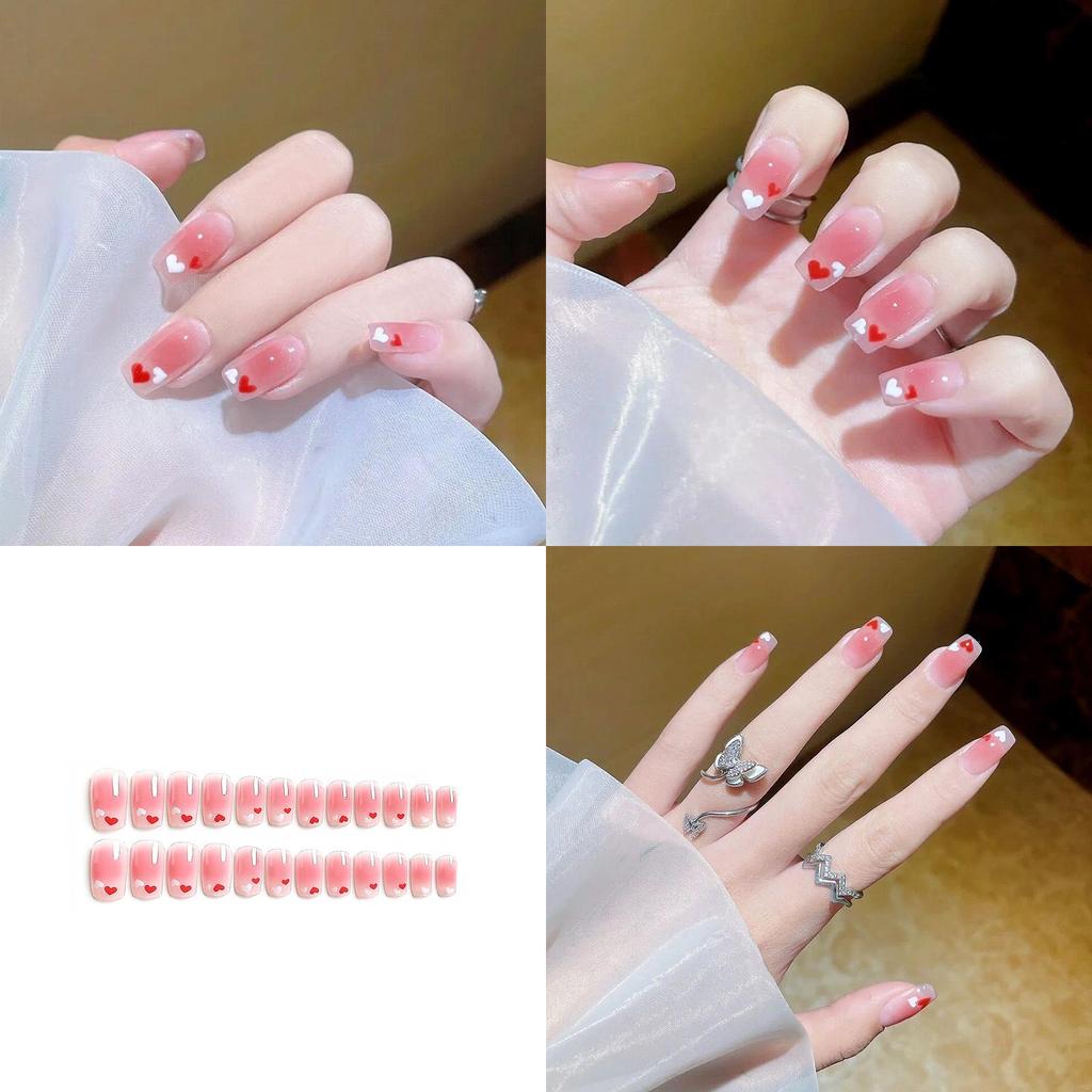Ready-to-wear Nail Pieces With Adhesive Glue Jelly Double-sided Design