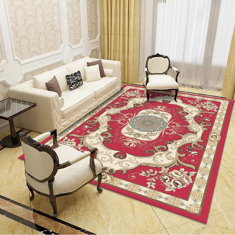 Bohemian Retro Carpet for Living Room Bedroom Mat Non-Slip Area Rug Persian Geometric Carpets Bedside Home Decoration Floor Mat