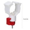 20Pcs Plastic Chicken Nipple Feeder Red & White Chicken Nipple Drinker  Poultry Rearing