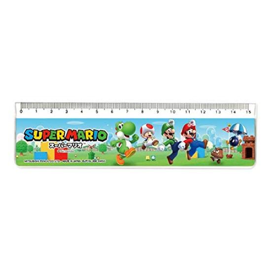 

Mitsubishi Pencil Super Mario 15 см Enrollment Nintendo [Measure] Линейка/Новая