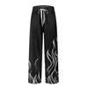 Men's Knitted Fashion Print Pocket Casual Pants Pajama Pants