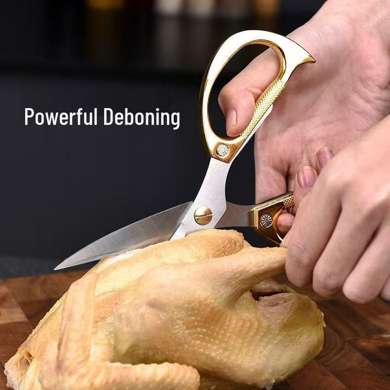 K82 Stainless Steel Multi-purpose Scissors: Office, Kitchen, Food, and Chicken Bone Cutting