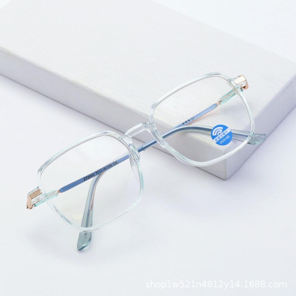 Anti-radiation Blue Light Glasses Transparent Square Frame Glasses for Women Eyewear
