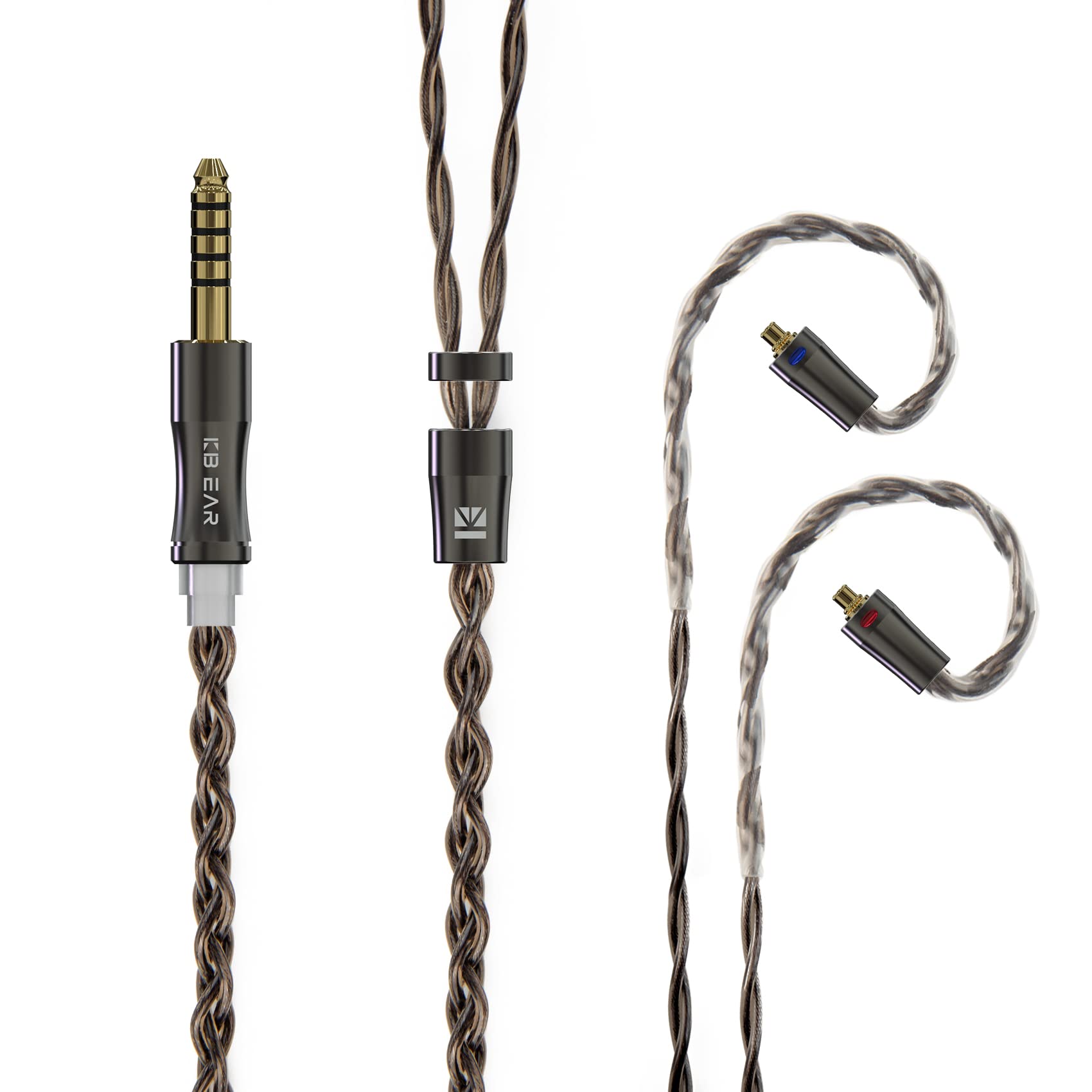 

mmcx 6N graphene copper silver alloy mix mm earphone upgrade earphone replacement sound quality replacement compatible with clear [KBEAR Hazy] 4.4mm