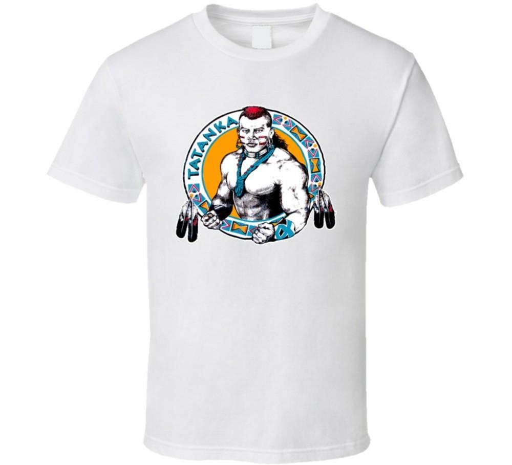 Tatanka Легенда рестлинга Ретро футболка Унисекс футболка XXXL