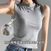 Crew neck sling vest women's summer thin outer wear threaded bottoming shirt slim sleeveless top