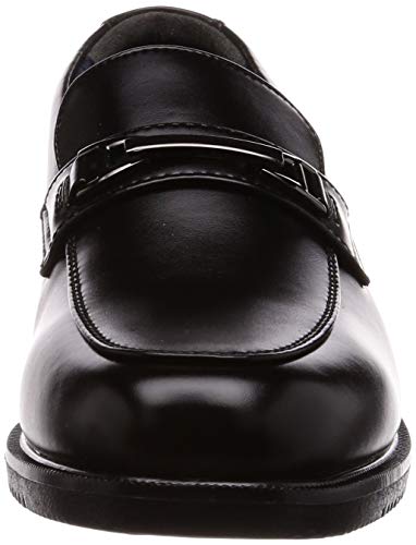 Waterproof, wide 4E width, lightweight loafers for men, U-tip, black, size KL583, size 25cm