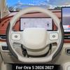 New D-shape Steering Wheel Cover For Ora 5 2026 2027 Ultrathin Leather Steering Wheel Cover Anti Slip Four Season Accessory