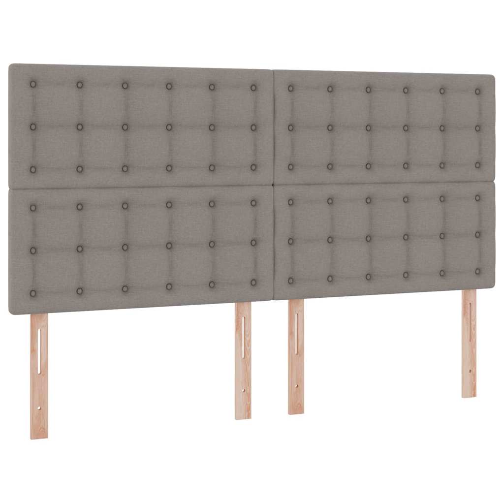 Storage Bed with Mattress Taupe 180 x 200 cm Polyester