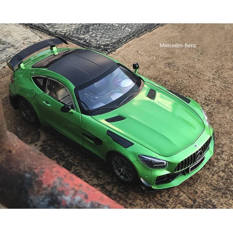 1/18 Mercedes-Benz GTR Demon aliaj turnat sub presiune jucărie mașină model sunet și lumină copii jucării de colecție cadou de ziua de naștere