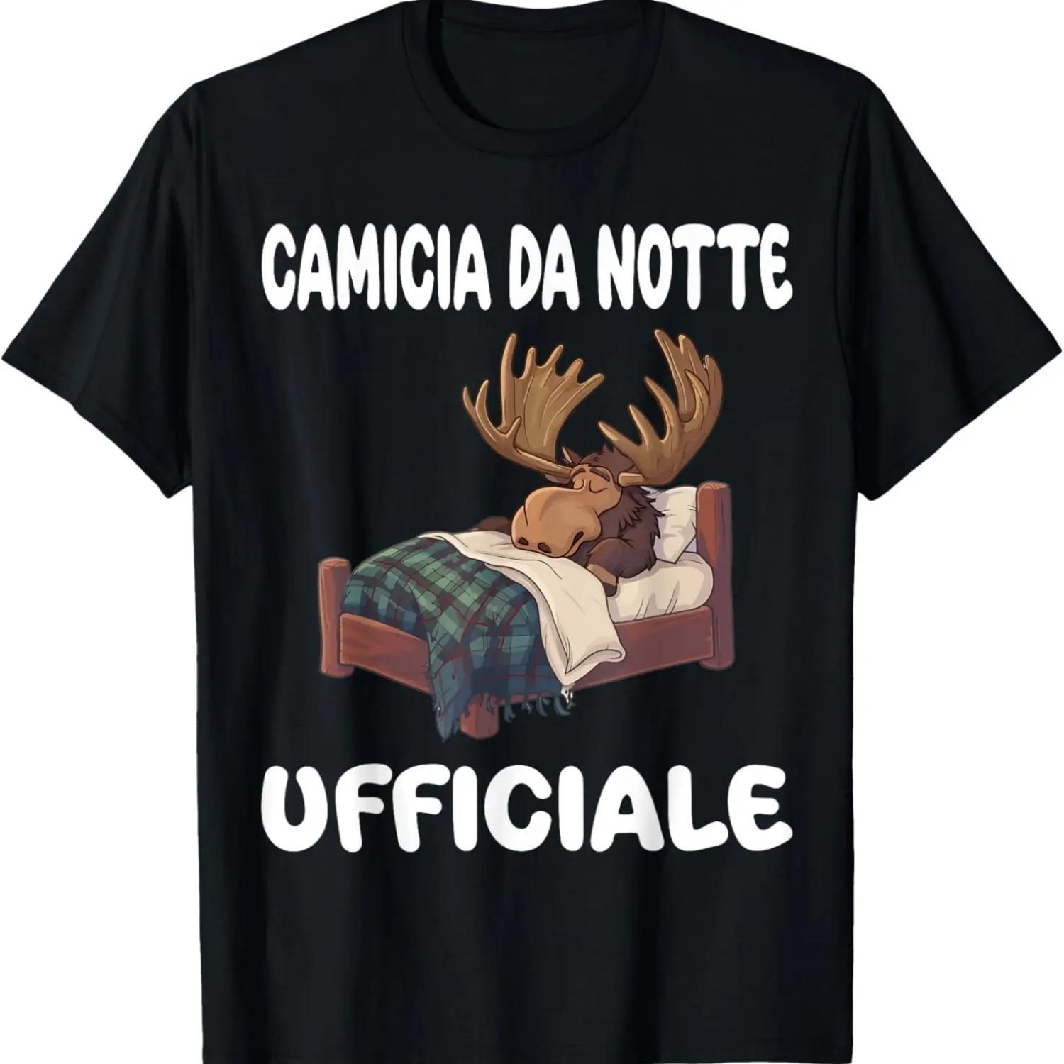 

Moose Official Sleepshirt Pajamas Nightgown T-Shirt S чёрный