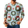 Men's Casual Loose Fit V-Neck Top