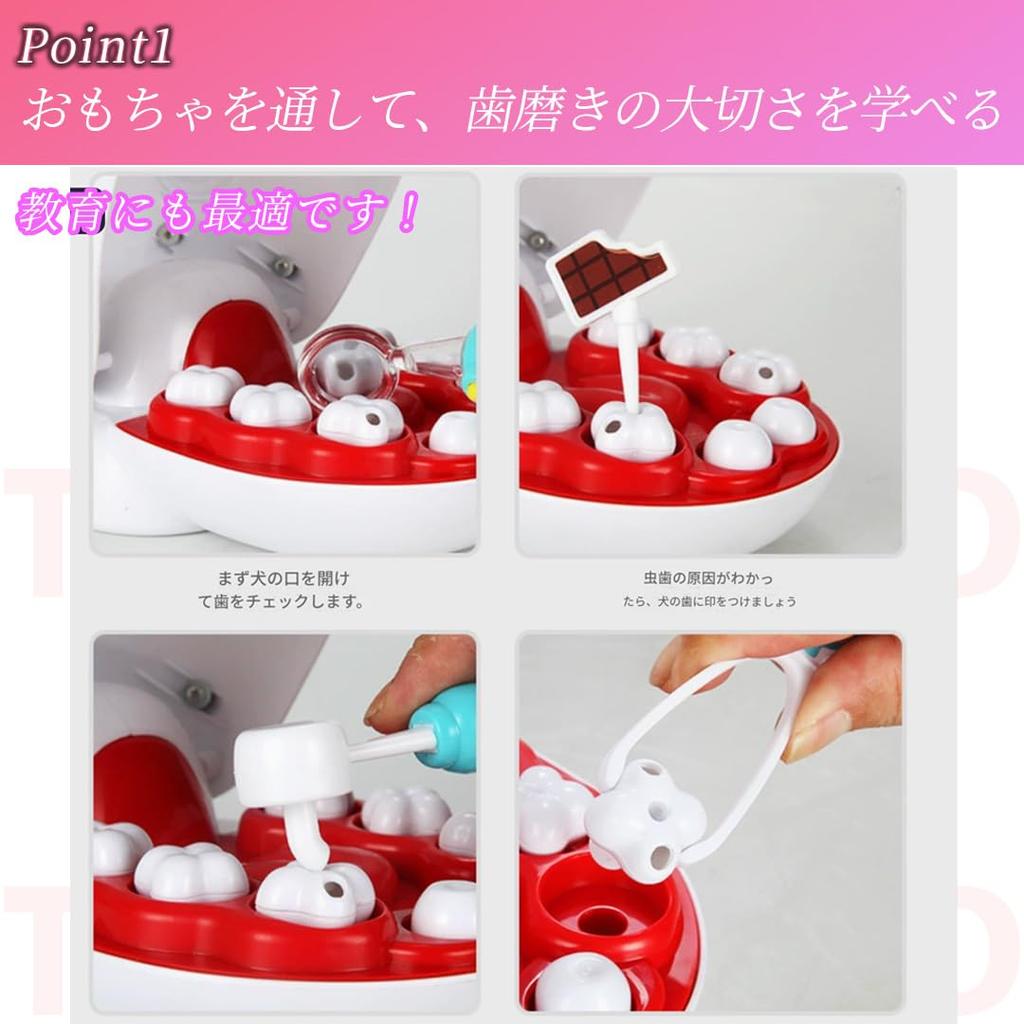 TOMMYFIELD Doktor Pädagogisches Rollenspiel Zahnarztspiel, Doktor, Spielzeug, Spielen, Zähneputzen, Doktor, Patient, (Set A) 6+ [Produkt]