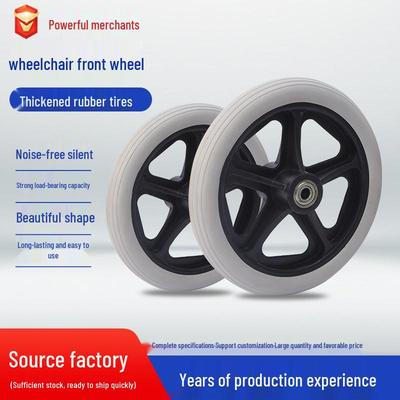 Silent Industrial Wheelchair Wheel: Durable, Wear-resistant, Multi-spec Specified Caster with Hand-pushed Design.