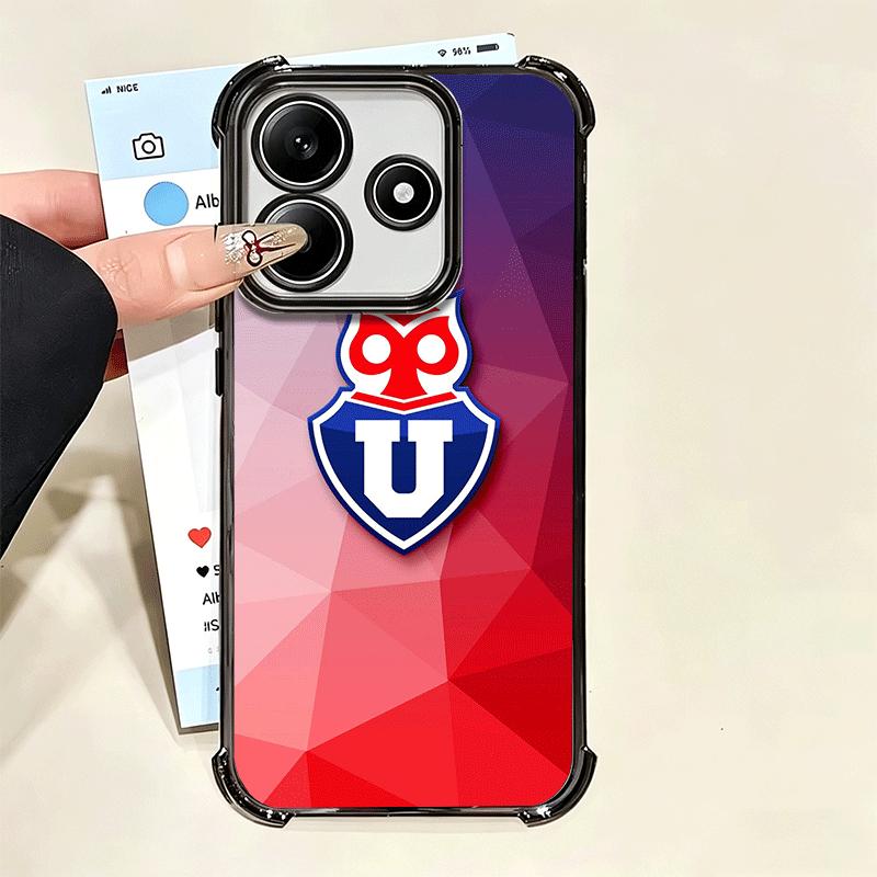 Chile U-University Logo Plating Phone Case For Xiaomi Poco X5 X6 X7 X8 Pro Max F8 Ultra F7 M8 M7 M5S Redmi 15C 15 14C 13C 13 X3