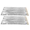 2PCS Emergency Blankets 200x100cm Foldable Space Blanket Sun Protection Tear Resistant Survival Blanket for Camping