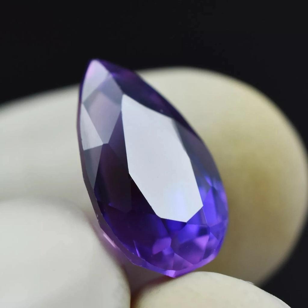 Certified Tanzanite Shinning Purple Pear Cut 12-14 Ct Fabulous Loose Gemstone