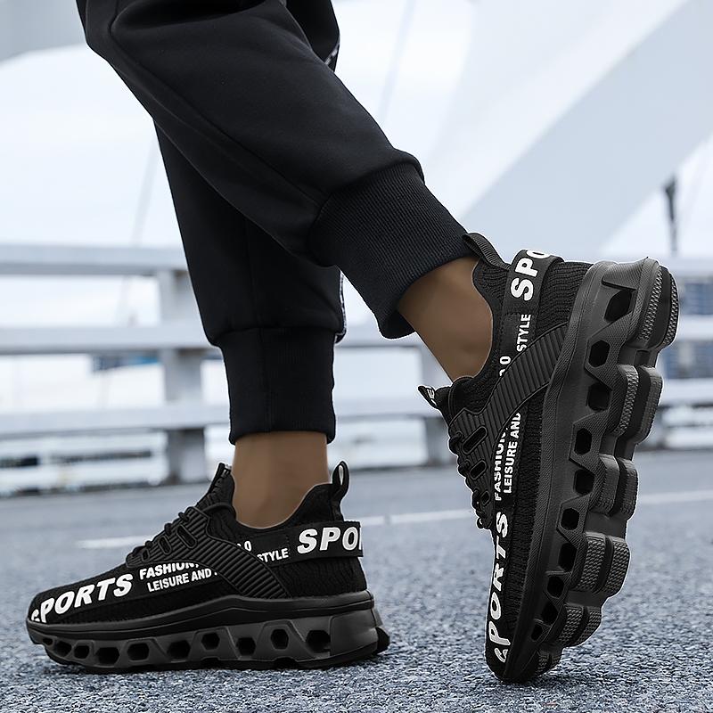 Men's Flying Woven Lightweight Breathable Comfortable Sneakers Men's Fashion Sneakers, Large Size Men's Shoes