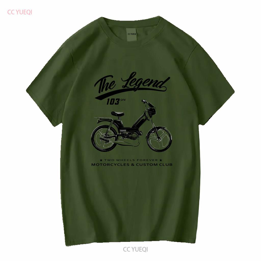 Moped 103 SPX Classic T-Shirt lang- oder kurzärmelig vintage gewaschen Streetwear Unisex lässig weich leicht bequem Mode