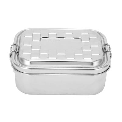 Tragbare Edelstahl-Lunchbox Einlagig Picknick BBQ Isolierter Lebensmittelbehälter für Kantine