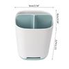 Plastic Detachable Toothbrush Holder with Multifunction StorageBathroom Sink and Countertop Household Decoration
