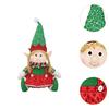Christmas Elf Doll Display Christmas Desk Ornament for Table Holidays Office