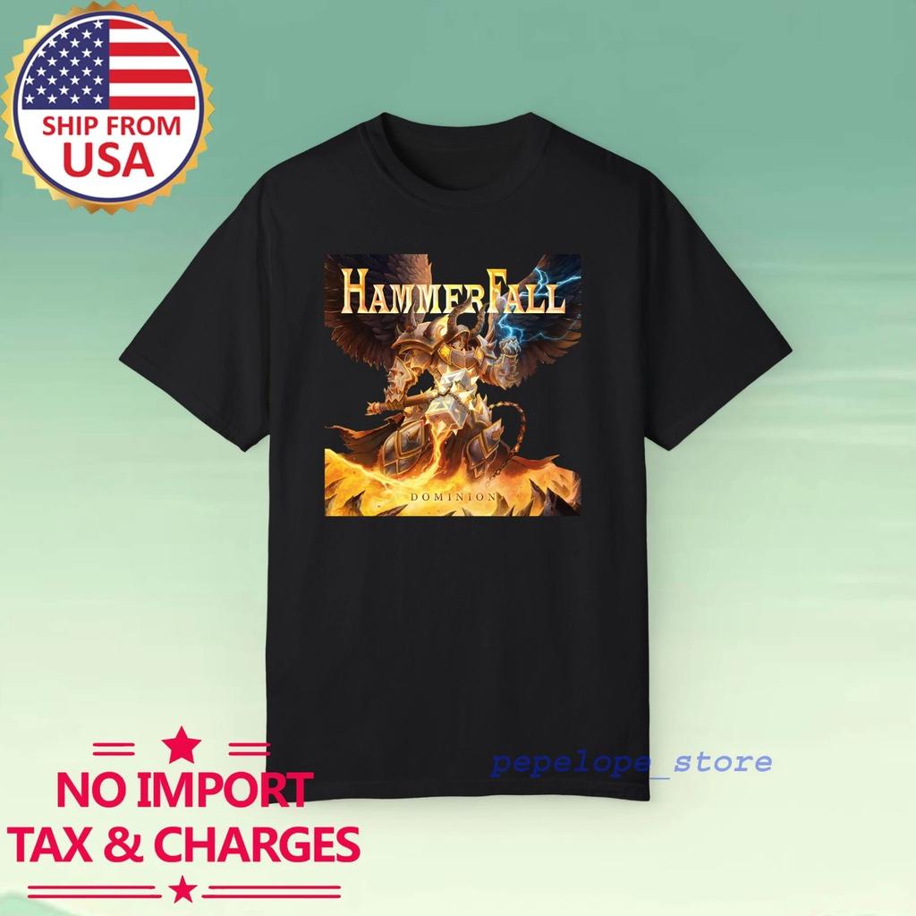 Hammerfall Dominion Uomo Nero Taglia S-5XL