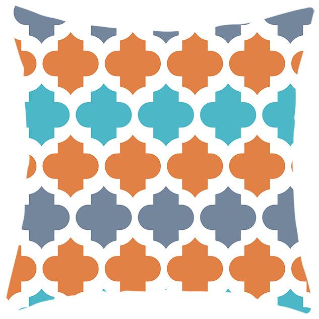 Ethnic Style Four-color Geometric Pillow Cover Car Sofa Pillow Cushion Cover