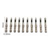Screw Driver Bit Pack of 10 with Magnetism and High Strength Alloy Steel